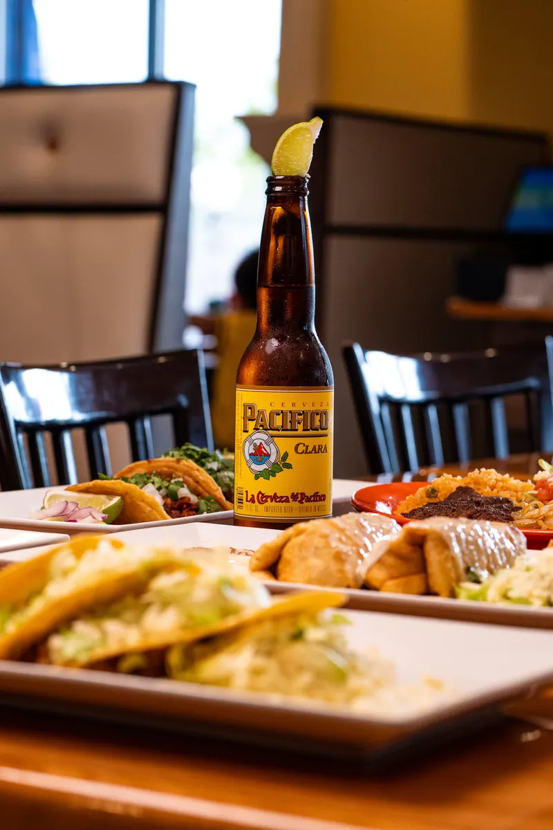 Pacifico with dinner