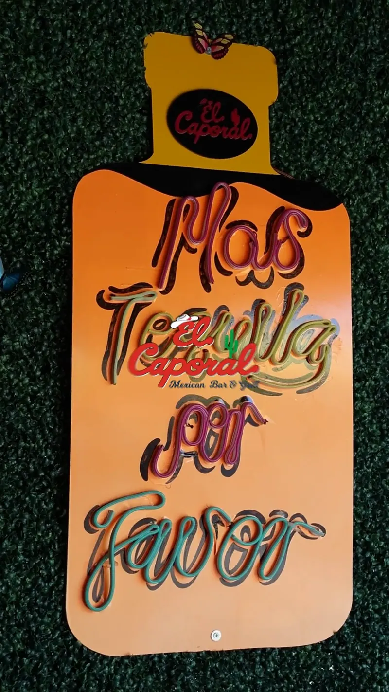 The Más Tequila Por Favor neon sign